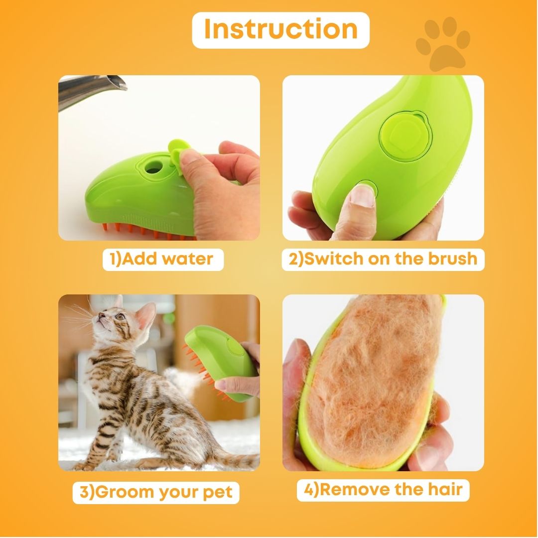 PawJoy™ - Steam brush for cats and dogs