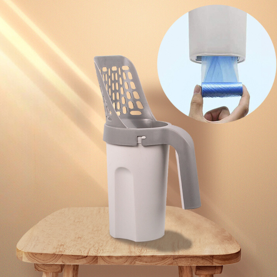 PawJoy™ - Cat Litter Tray Scoop with Container